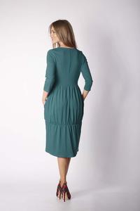 Green Knitted Casual Christmas Dress