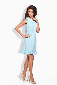 Light Blue Romantic Frill Mini Coctail Dress