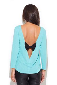Light Blue Coffee Time Classic Blouse