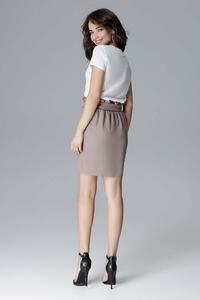 Mocca Mini Wrinkled Skirt