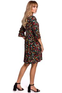 Summer Dress with Flowers (red black)