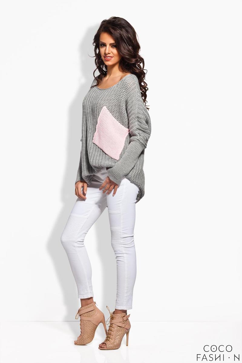 light grey oversized sweater