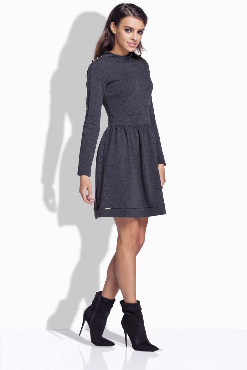 dark gray outfit
