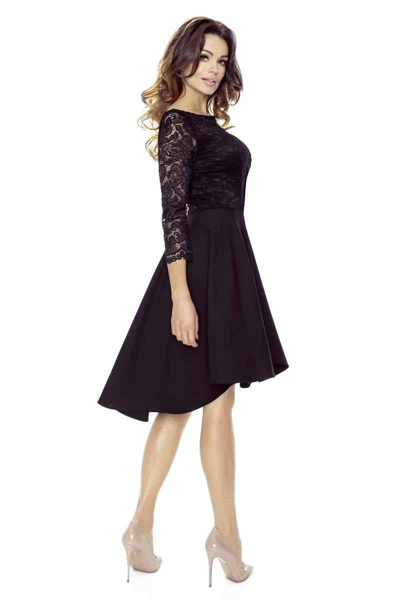gown with lace top