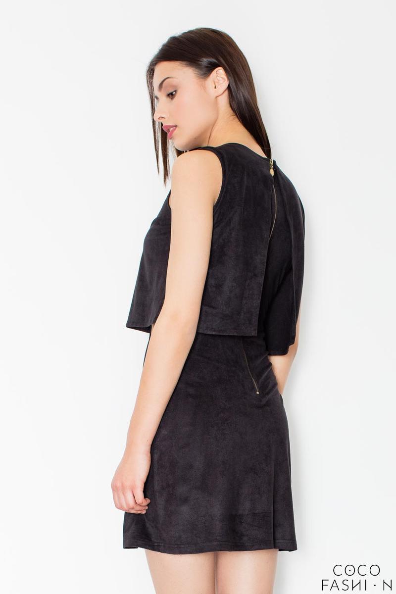 black waist cut out dress