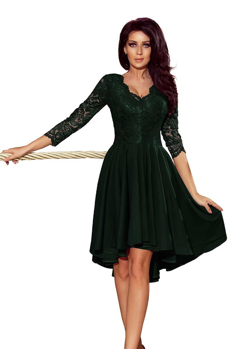 Dark Green Evenig Lace Dress