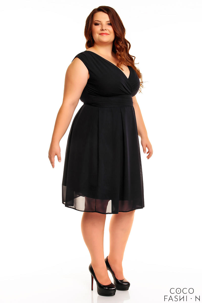 black birthday dress plus size