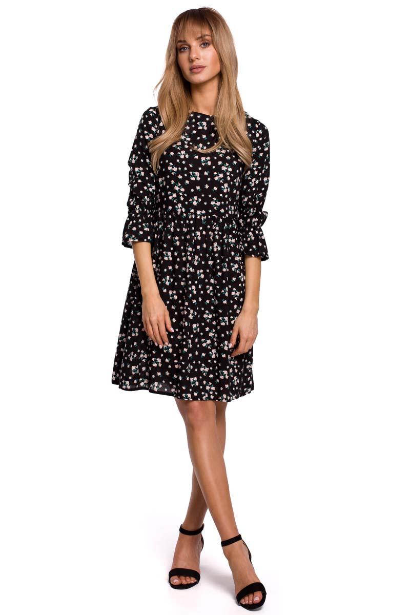 Summer Dress with Flowers (black)