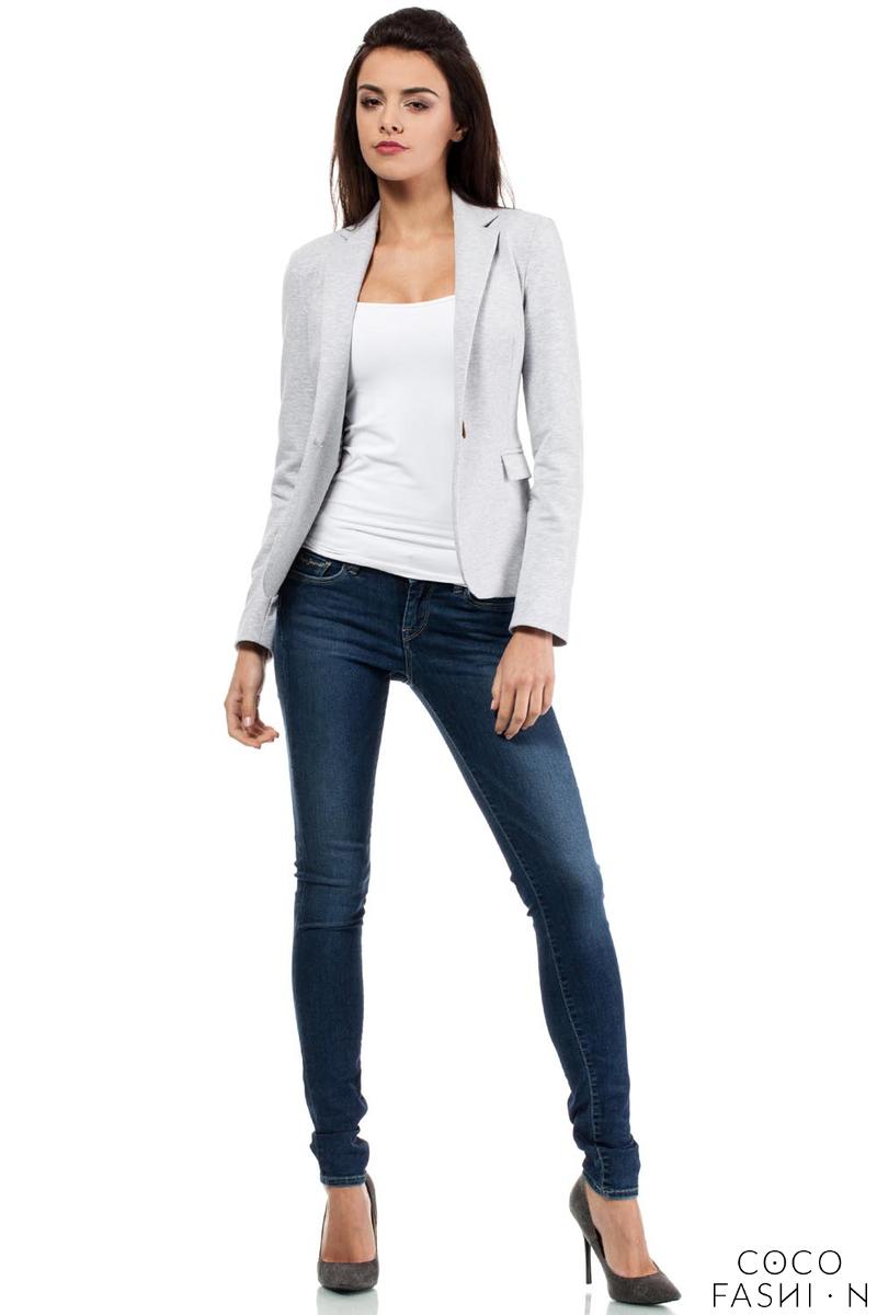 light grey blazer outfit womens