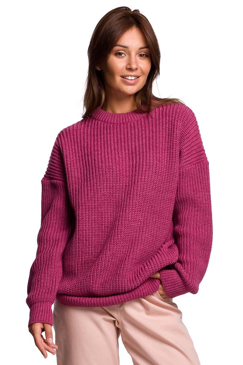 Oversize Sweater with Extended Cut - Heather