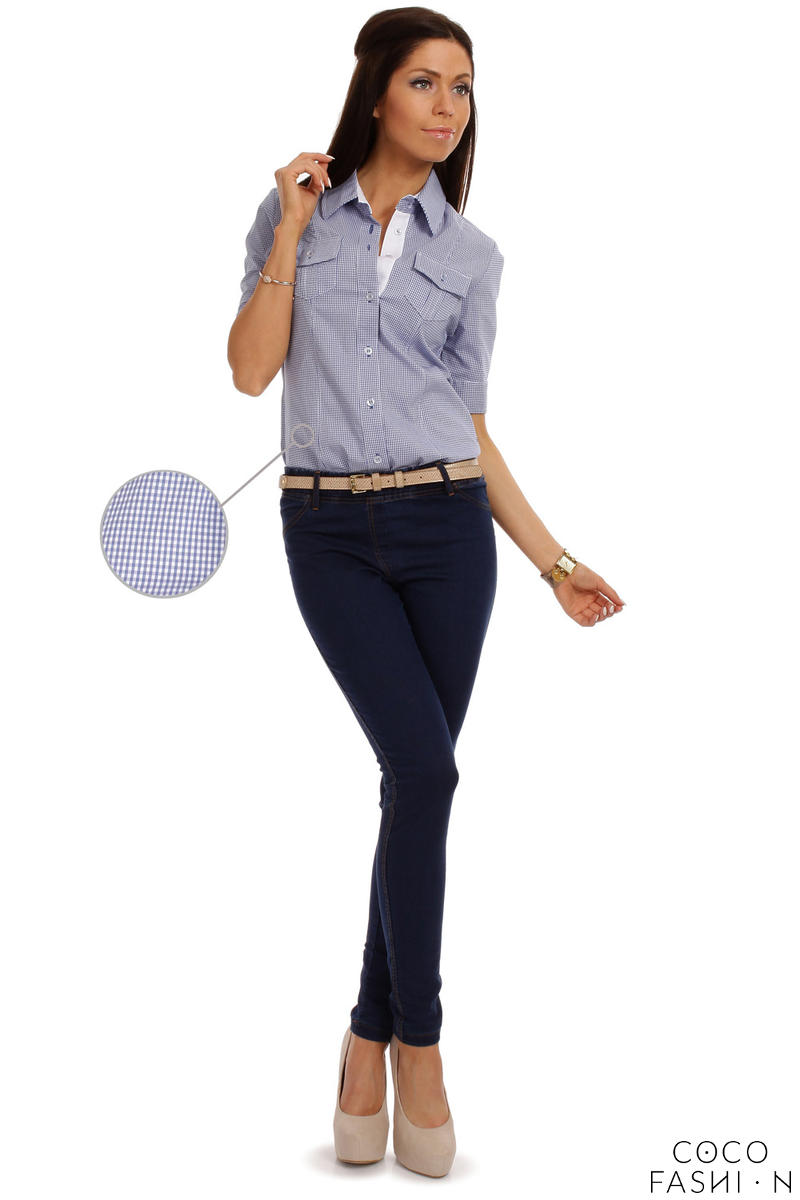short shirt with flapper
