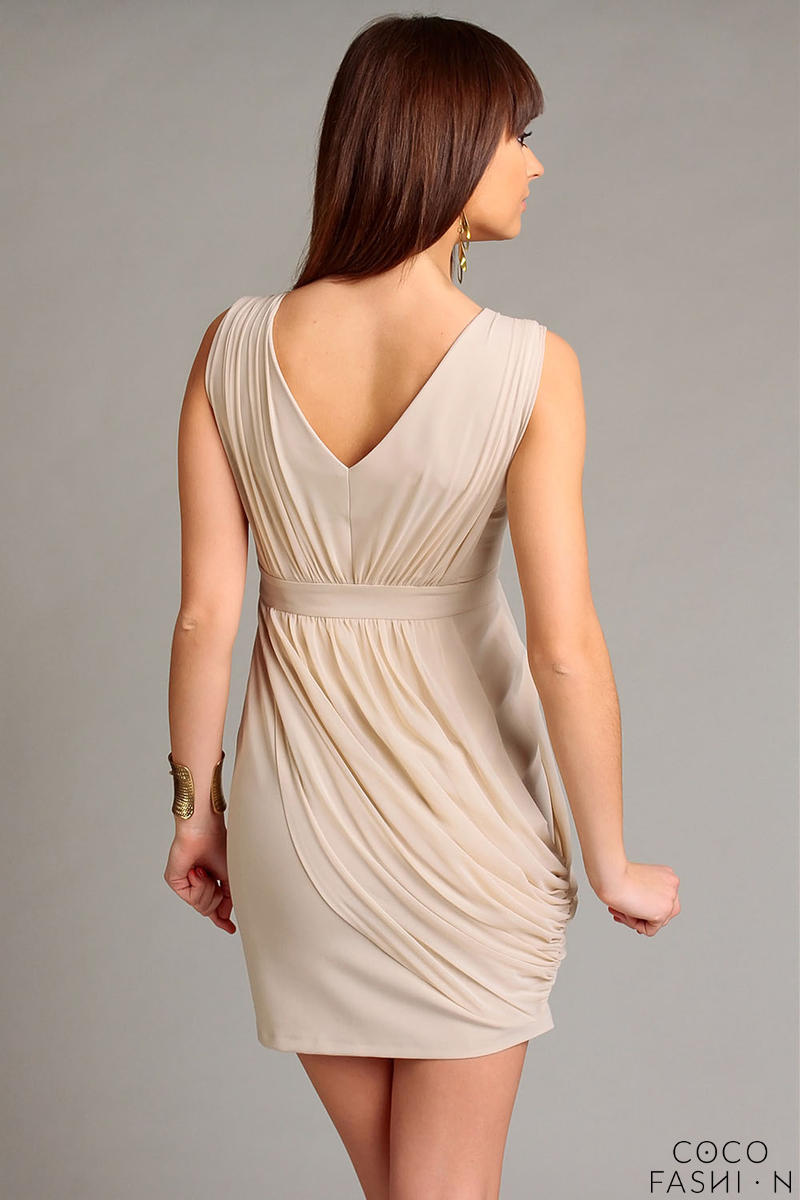 draped neckline