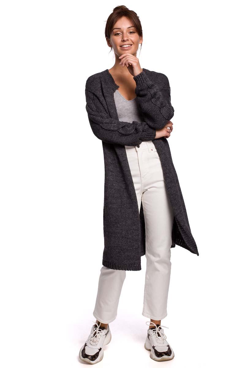 Long Cardigan without Clasp (Graphite)
