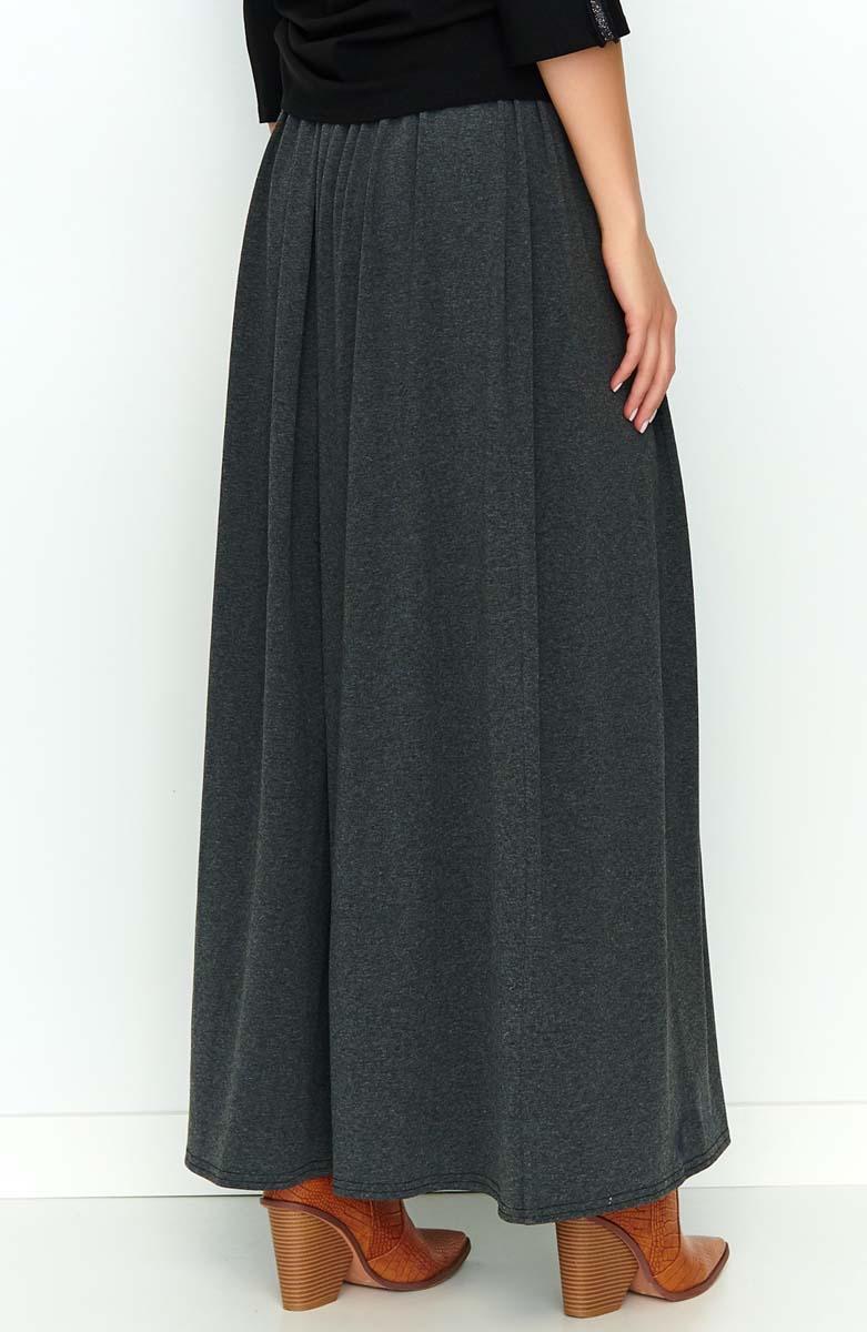 elastic band maxi skirt