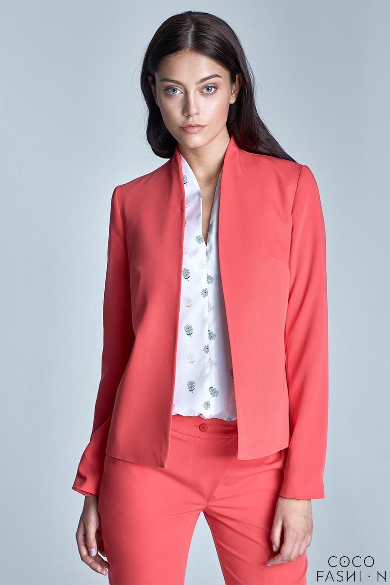 Coral Office Style Ladies Blazer