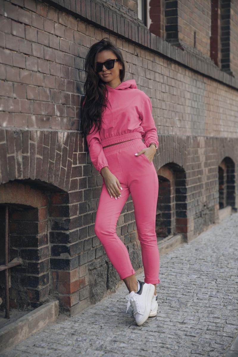Fuchsia Sportsuit Hoodie and Slim Joggers