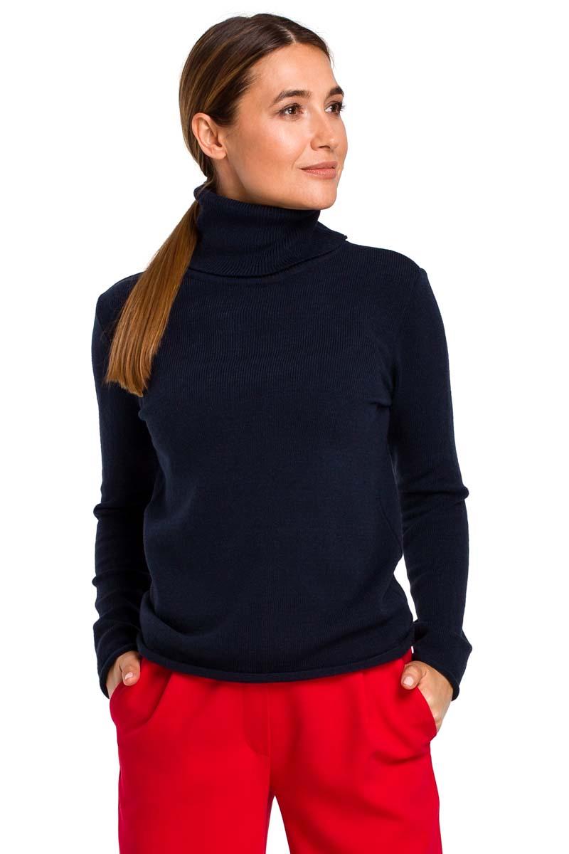Nevy Blue Knitted Classic Golf