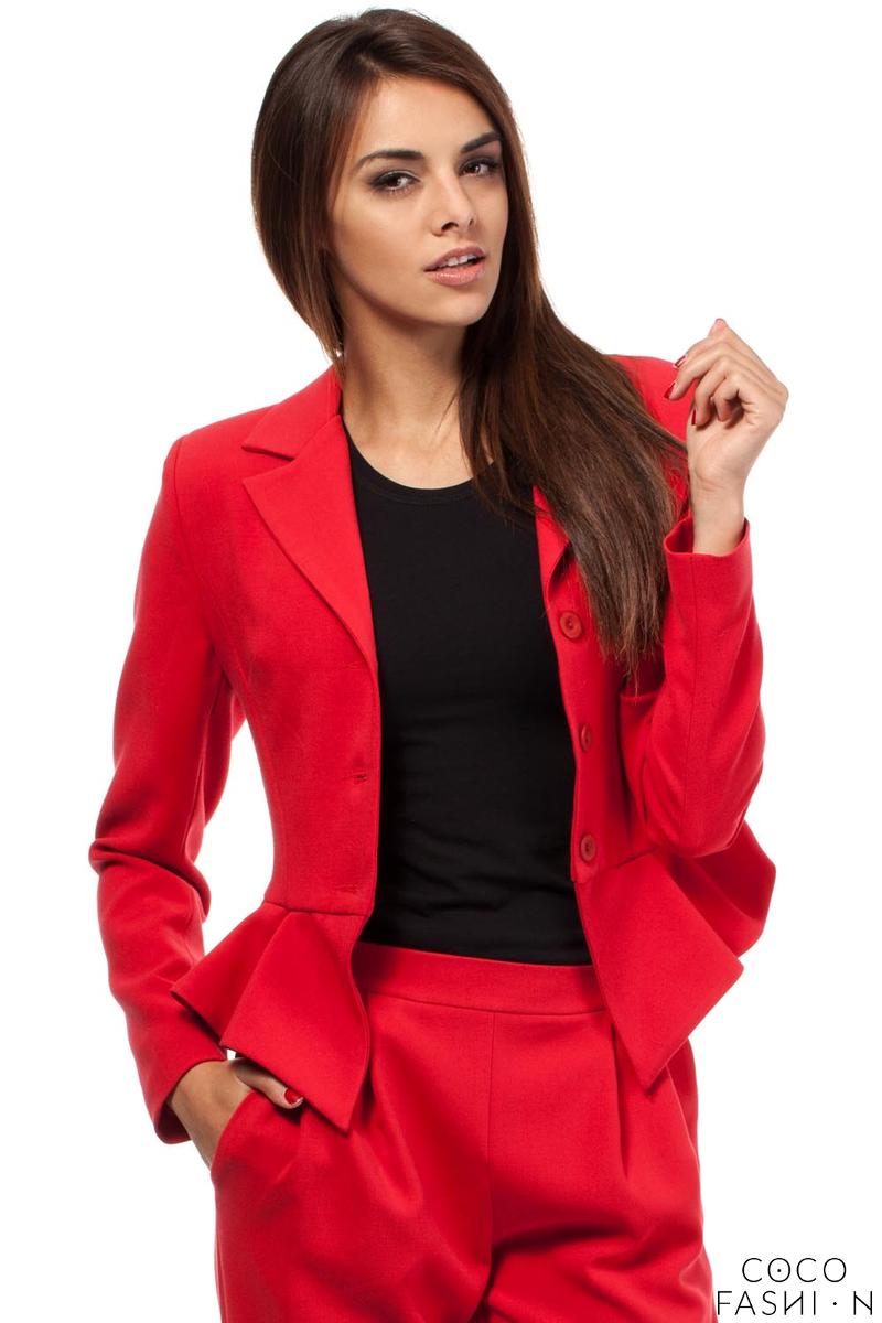 ladies short red blazer