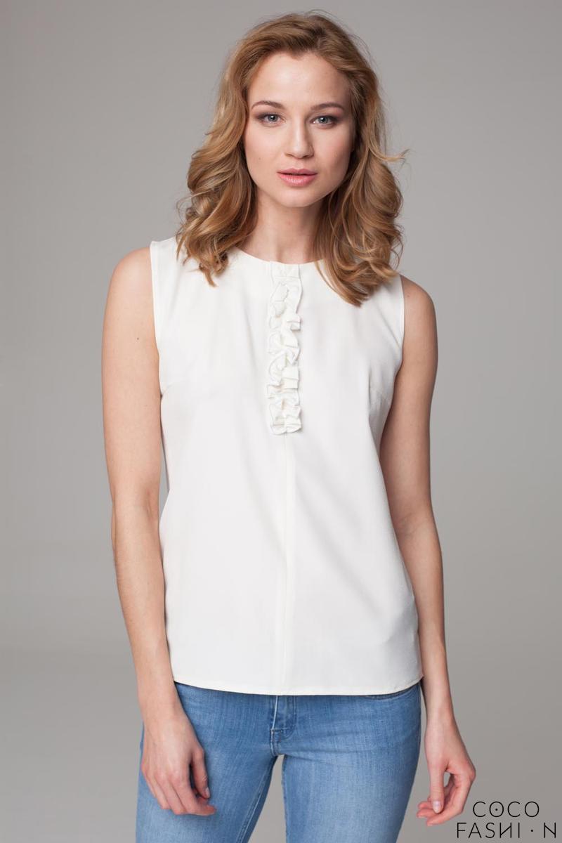 sleeveless blouse for interview