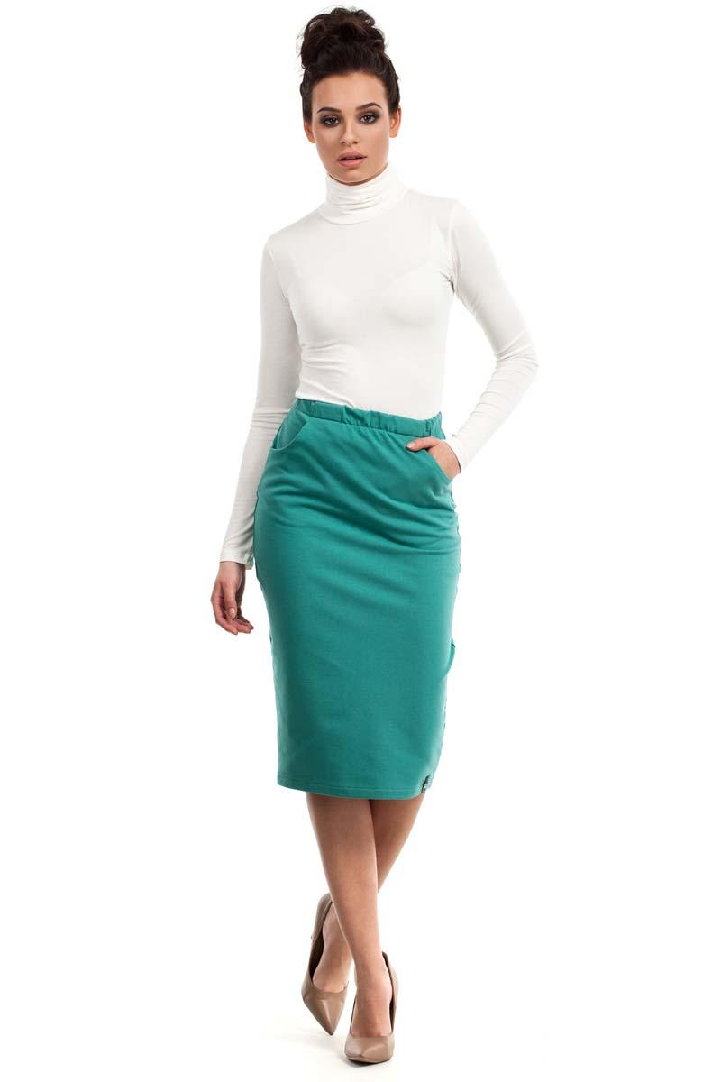 emerald green bodycon skirt