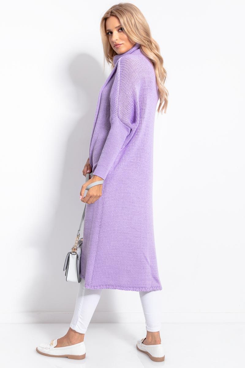 purple turtleneck outfit