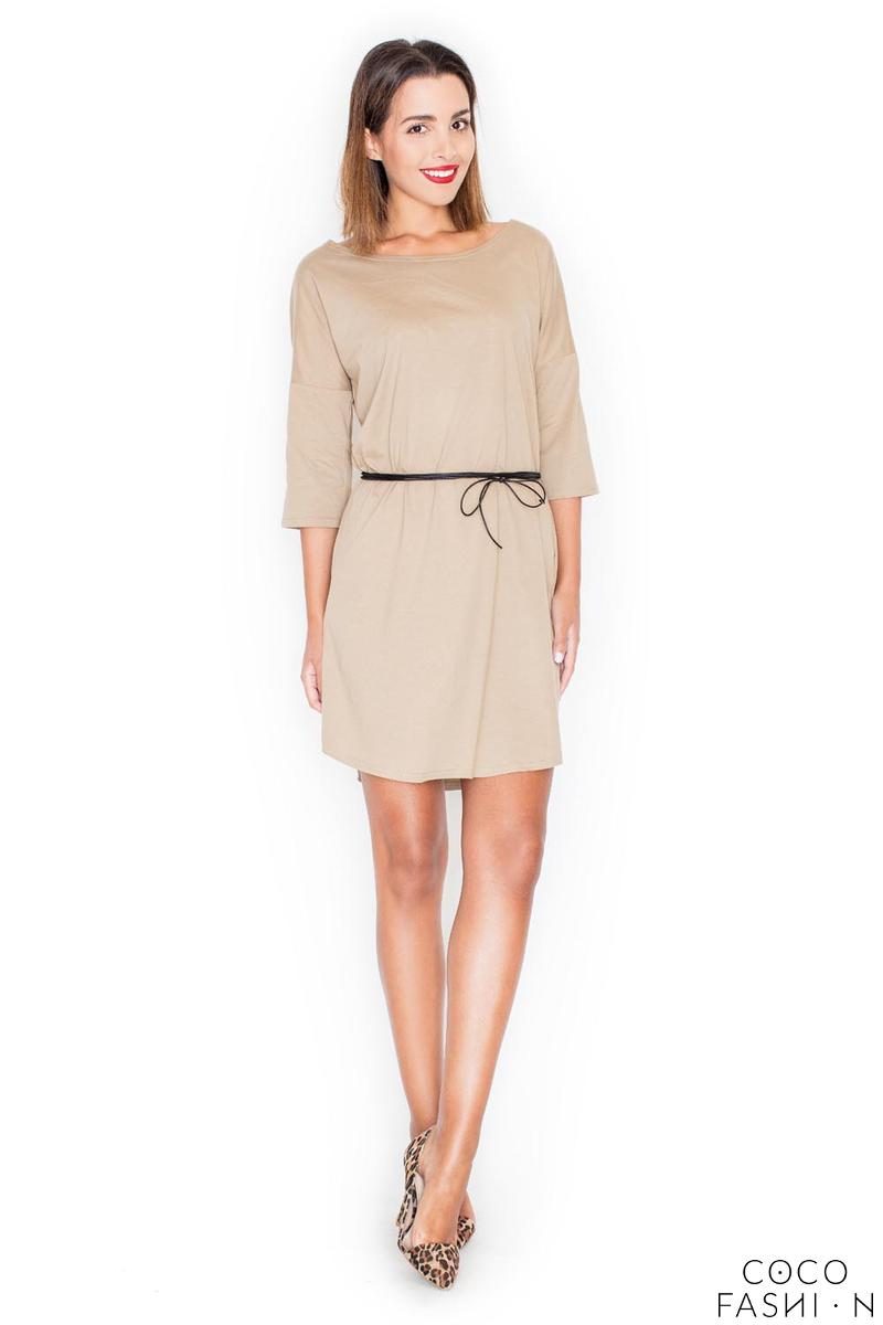 beige casual dress