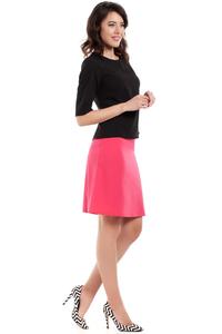 Pink Flared Classic Mini Skirt
