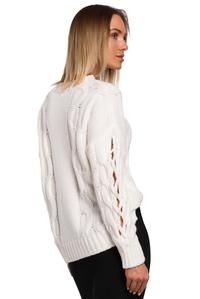 Warm Boat Neck Sweater (Ecru)