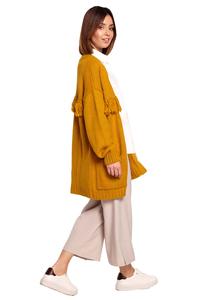 Honey Yellow Boho Style Oversized Cardigan
