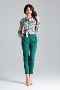 Green 7/8 Cigarette Pants