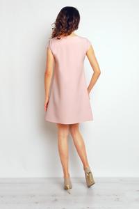 Pink Flared Mini Dress