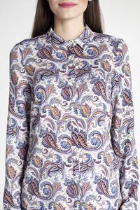 Floral Pattern Long Sleeves Classic Ladies Shirt