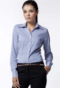 Blue Striped Work Shirt for Women