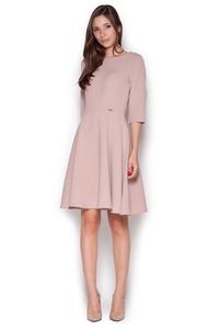 Pink Classic Light Pleats Dress