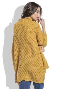 Yellow Oversized Deeped Hem Sweater