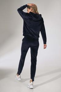 Dark Blue Velveteen Joggers