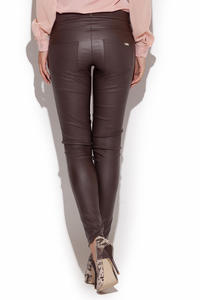 Beige Skinny Fit Pants with Twin Hip Pockets