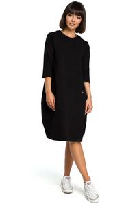 Black Casual Style Dress with Pockets