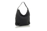 Black Patterned Comfy City Style Hand/Shoulder Bag