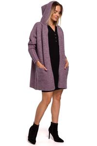 Warm Oversized Sweater with a Hood (heather)