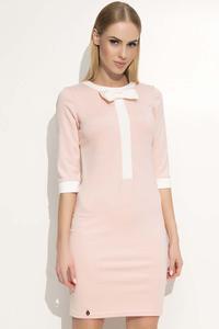 Pink Bodycon Dress with a Bow
