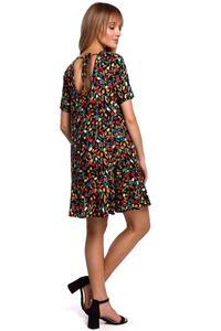 Mini Dress Tie Back (red print)