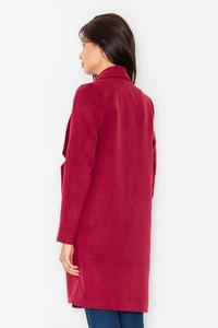 Dark Red Classic Short Coat