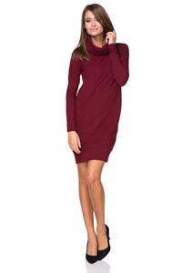 Maroon Casual Dress with Tourtleneck