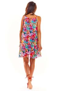 Colourful Flowered Dress Summer Style