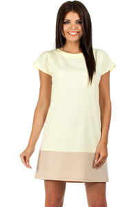Yellow Pastel Lovely Straight Cut Lovely Dress