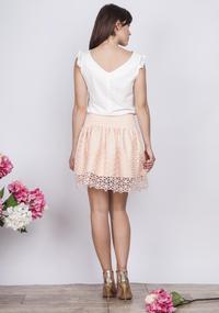 Pink Romantic Skirt with Lace