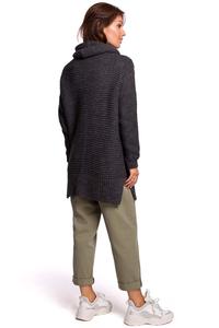 Women's Oversize Turtleneck Sweater - Anthracite