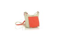 Beige&Red Long Single Shoulder Strap Bag