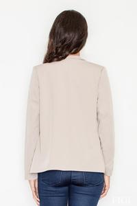 Beige Office Style Loose Lapels Blazer